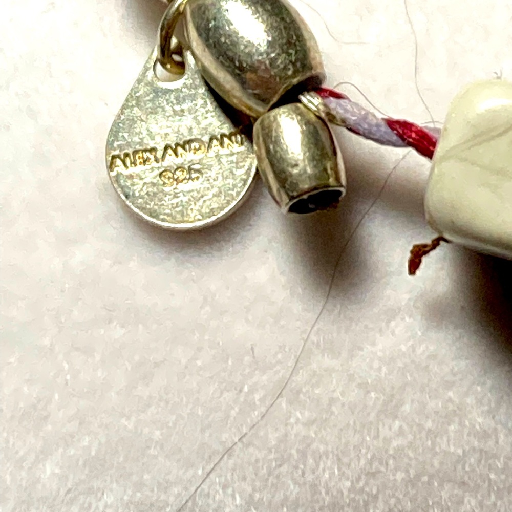 Alex and Ani bracelet with white beads #1028